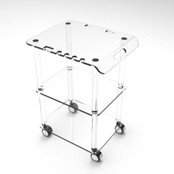 A&C Wholesale oem cheap beauty spa facial furniture equipment cart Acrylic salon Trolley