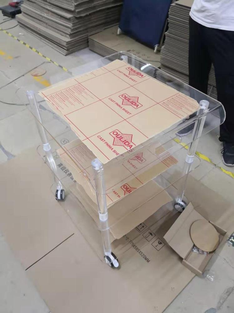 A&C Wholesale oem cheap beauty spa facial furniture equipment cart Acrylic salon Trolley