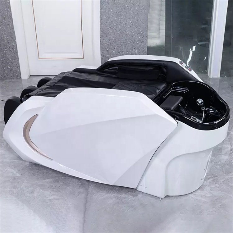 Siman high quality luxury salon furniture set hair salon chairs smart massage backwash shampoo unit for sale