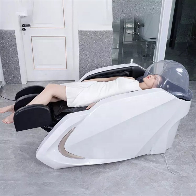 Siman high quality luxury salon furniture set hair salon chairs smart massage backwash shampoo unit for sale