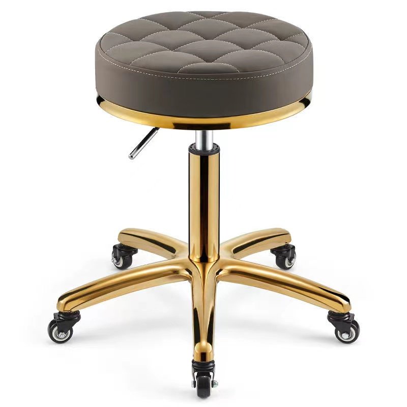 Beauty Salon Equipment Hairdressing Funiture Adjustable Hydraulic Barber Rolling Stool Beauty Chair For Hair Cut