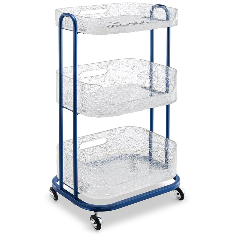 Professional Manufacture Stylish Barbershop trolley Space-Saving storage rack Movable multi-layer salon tool cart