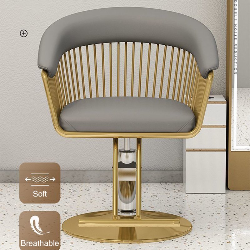 Hot Sale Barbershop Furniture Salon Chair Hairdressing Recling Styling Barber Chair Gold