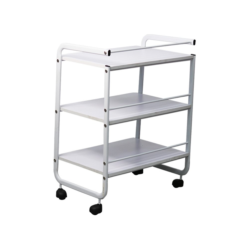 DTY cheap white hair beauty salon spa rolling metal trolley cart hairdressing equipment