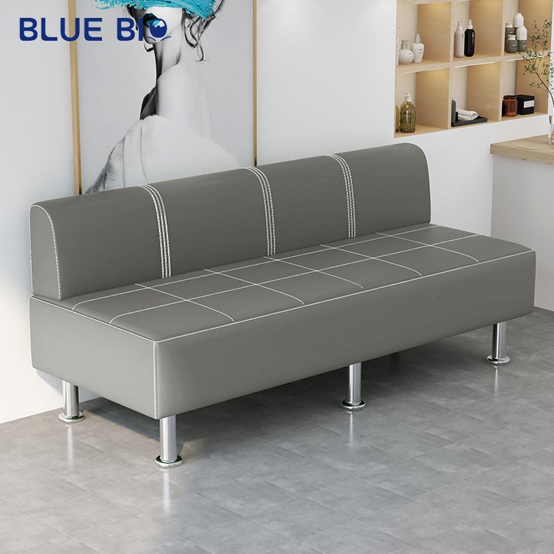 Comfortable Airport Lounge Chairs Public Mall Rest Chair Beauty Nail Barber Shop Double Seats Waiting Sofa