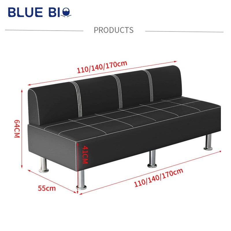 Comfortable Airport Lounge Chairs Public Mall Rest Chair Beauty Nail Barber Shop Double Seats Waiting Sofa