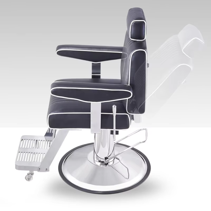 Yoopin rotating men's barber chair Heavy Duty MUNICH Classic Antique Salon Equipment Furniture CALIFORNIA arm chair