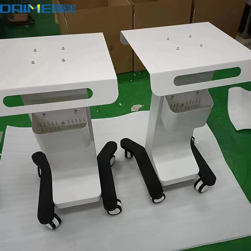 Bearing Weight 150Kg Beauty Salon Aesthetic Trolley/ Cart/Stand With Big Wheel Drawer Aluminium For Spa Clinic Hospital