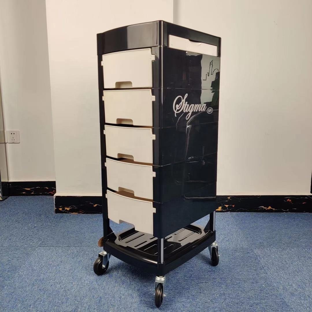 Customized Logo new T0165barber furniture beauty storage trolley salon cart for barber shop