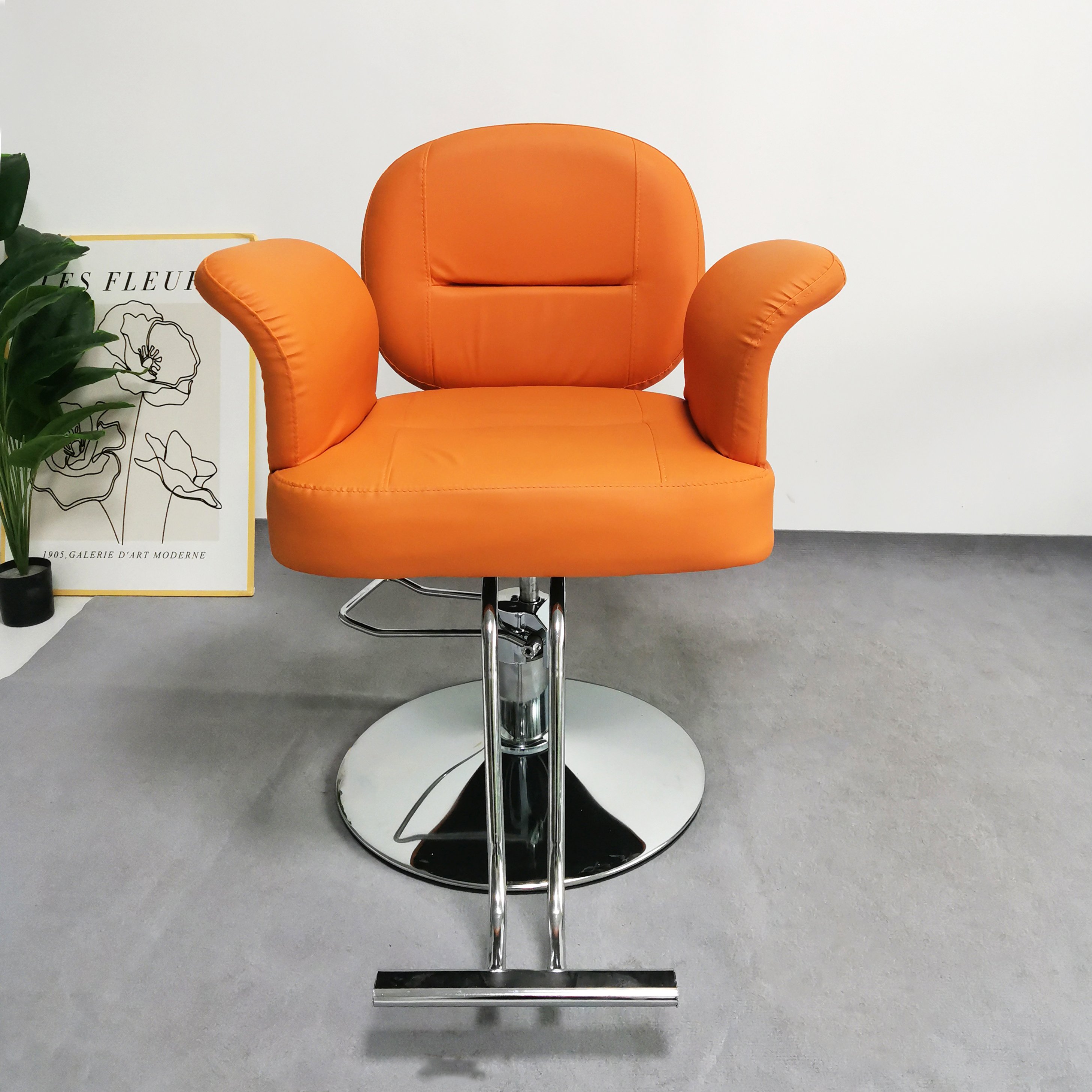 Modern Salon Furniture Beauty Makeup Layies Salon Master Chair Princess Chair Hairdressing Styling Chair Hair Salon Station