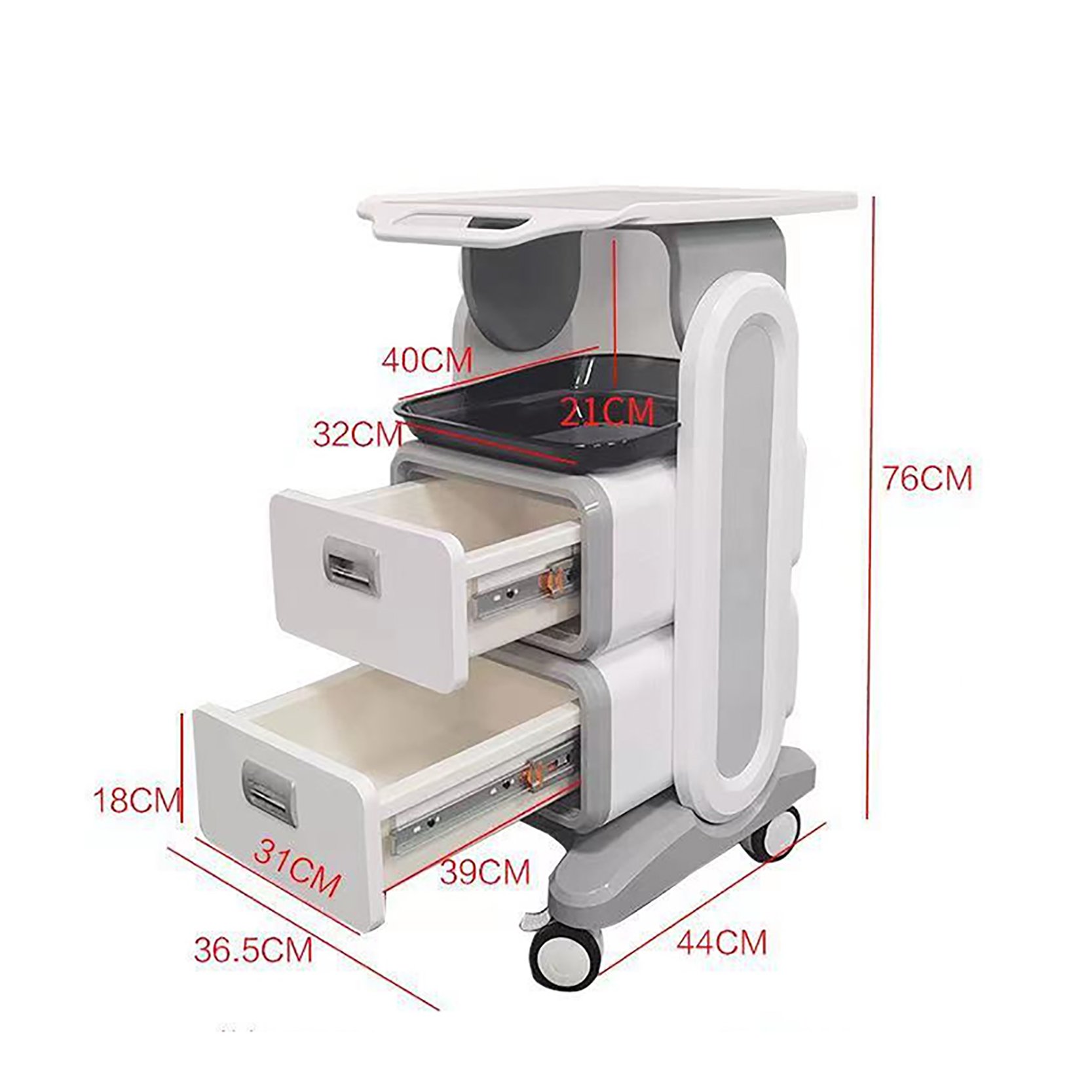 2022 1 Floor/ 2 Floor Luxury Beauty Nail Beauty Machine Trolley Salon Salon Hair Trolley Salon Trolley Beauty