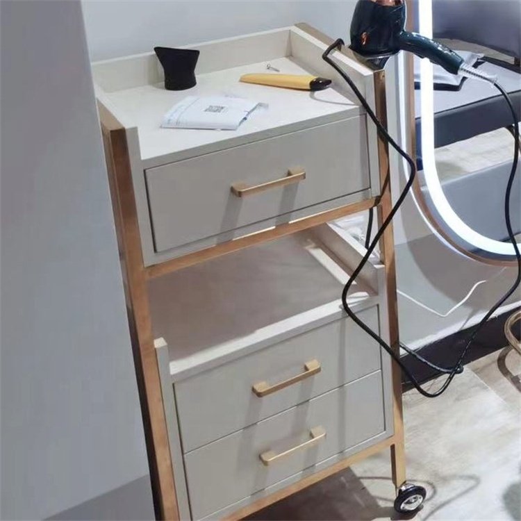 Siman Popular Beauty Salon Spa Styling Station Equipment Trolley Hairdressing Barber Used Cart Storage Trolley Rolling Cart