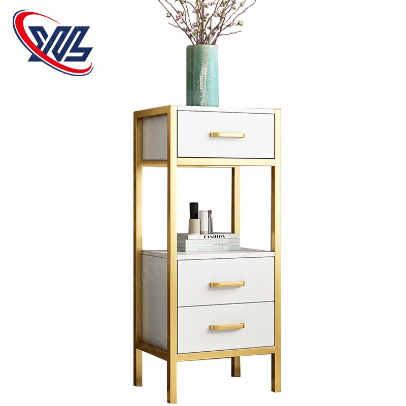 Hair salon special trolley shelf tool table metal multi-functional hair dresser cabinet