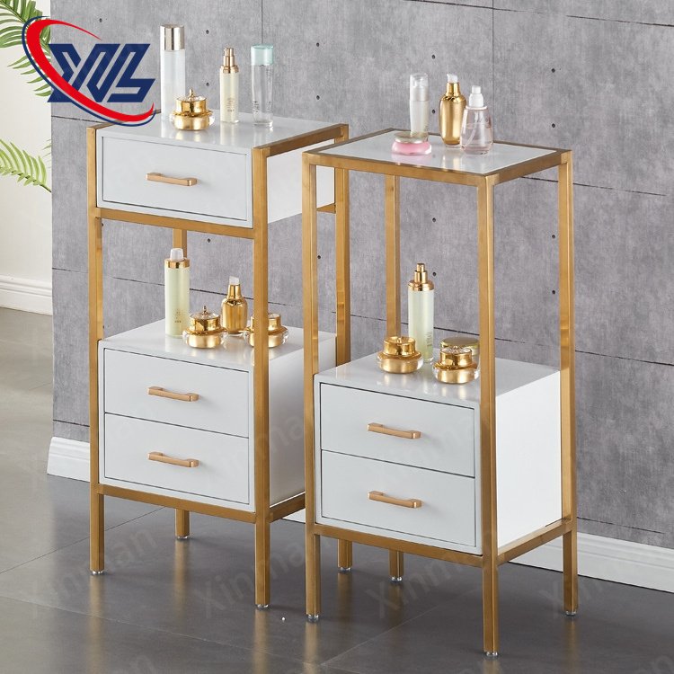 Hair salon special trolley shelf tool table metal multi-functional hair dresser cabinet