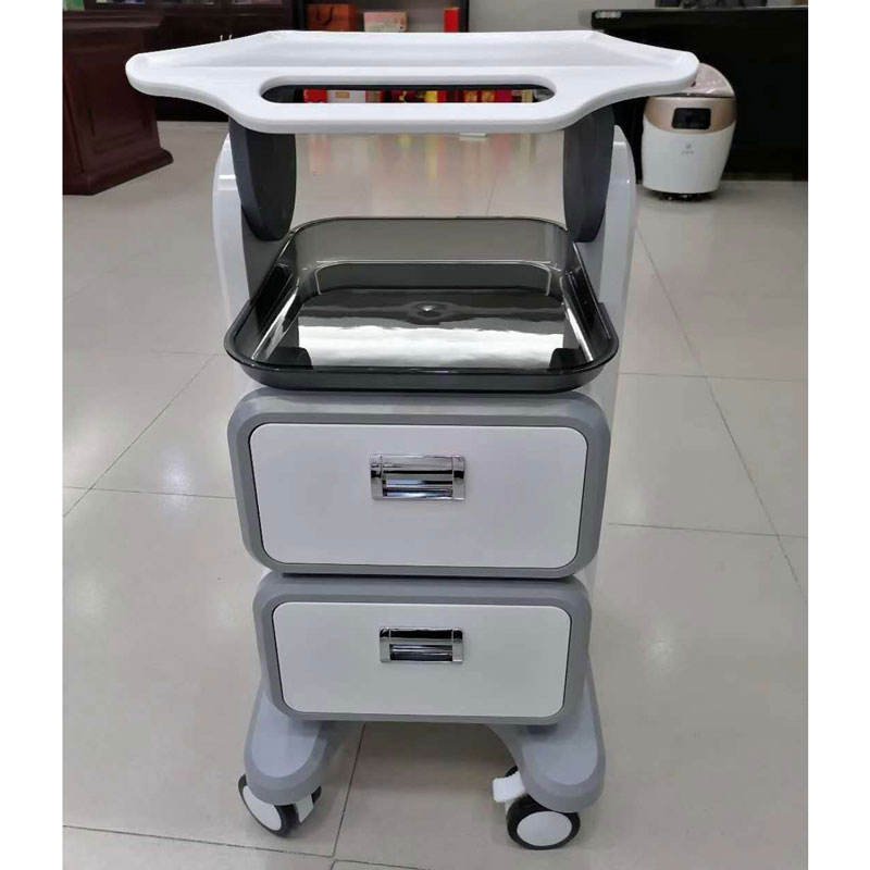 HICOMED Medical Beauty Salon Trolley Clinic Dental Oral Tools Cart Mobile Storage Rack Work Trolley With Drawers