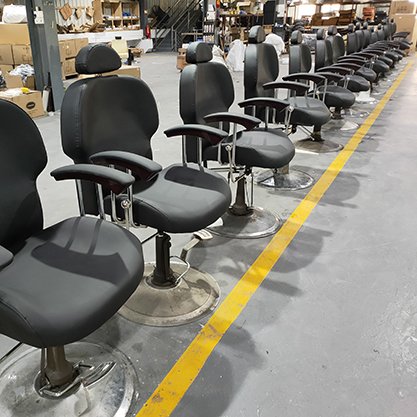 New Design Used Hair Salon Styling Chairs Black Haircut Washing Hydraulic Pump Styling Chairs