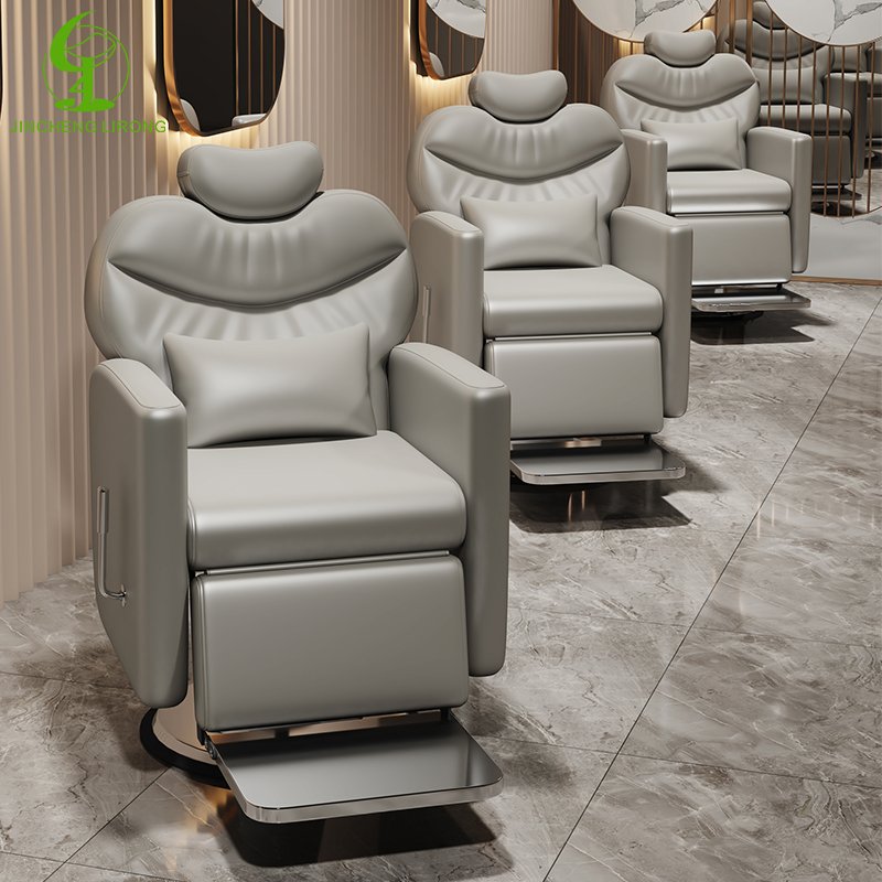 JINCHENG Wholesale Luxury Electric Barber Chair Hair Barbershop Leather Chair Hair Salon Barber Chair for Men Salon Furniture