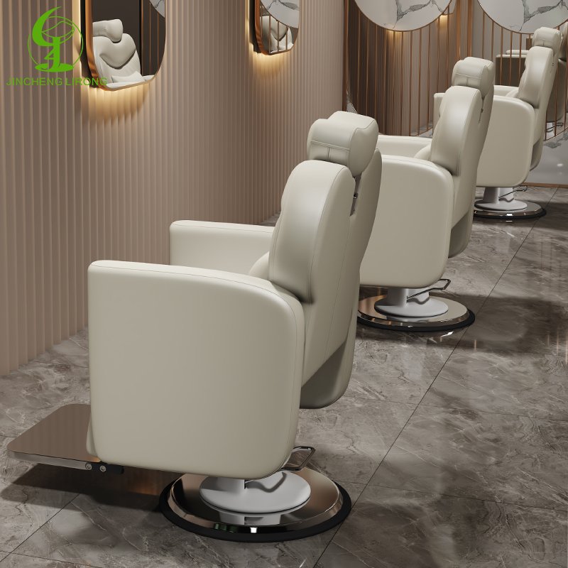 JINCHENG Wholesale Luxury Electric Barber Chair Hair Barbershop Leather Chair Hair Salon Barber Chair for Men Salon Furniture