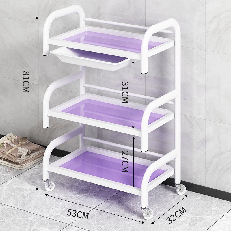 Wholesale OEM salon furniture equipment trolley hairdresser pink spa beauty salon trolley