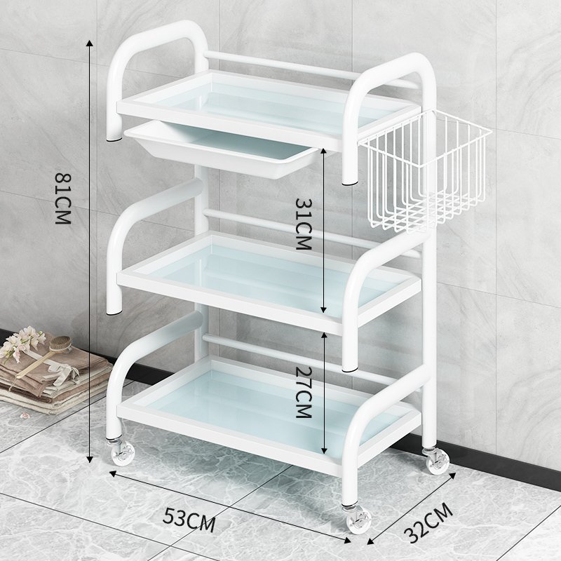 Wholesale OEM salon furniture equipment trolley hairdresser pink spa beauty salon trolley