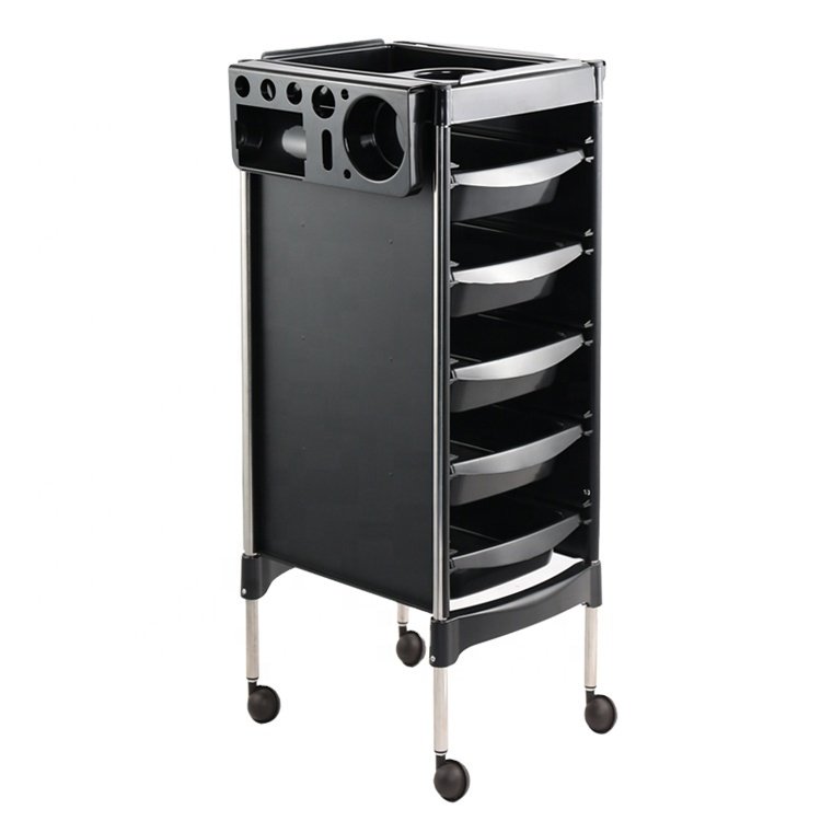 Diant Mobile Storage Station Hairstylist Cart Pink Beauty Salon Trolley with Wheels for Tattoo Hairdressing
