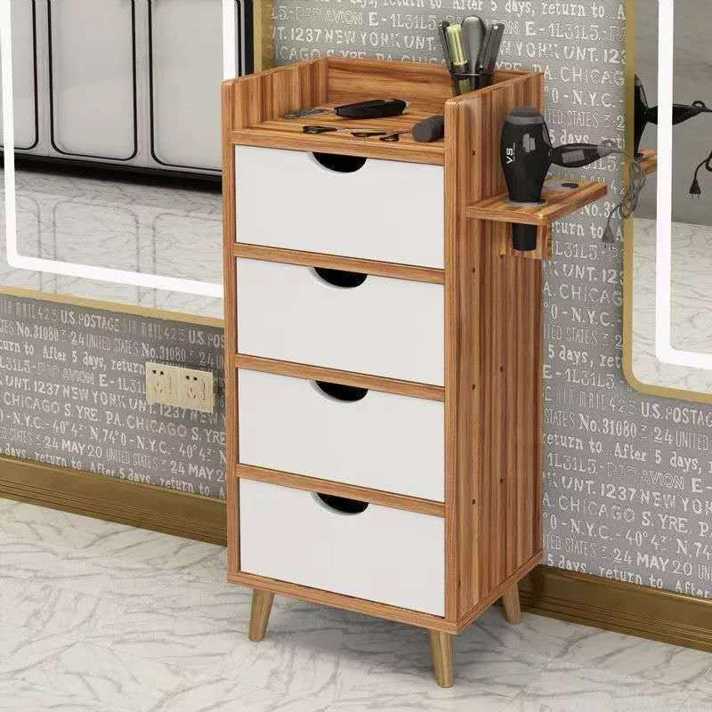 Portable Cart Trolly Beauty Salon Trolley Professional Wooden Lash Furniture Nails Dental Organizer Wheels Golden Auxiliary Hair