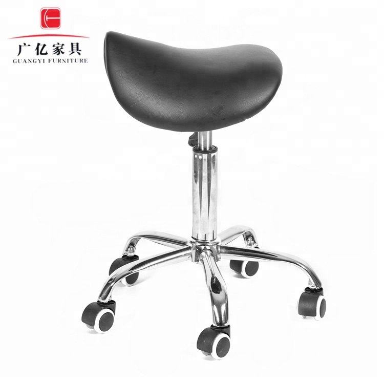 pvc Saddle Rolling Clinic Spa Massage Stool Chair