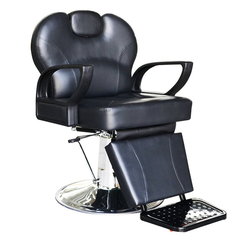 Factory gray leather salon chair styling barber chair furniture modern hair cutting barber shop chairs