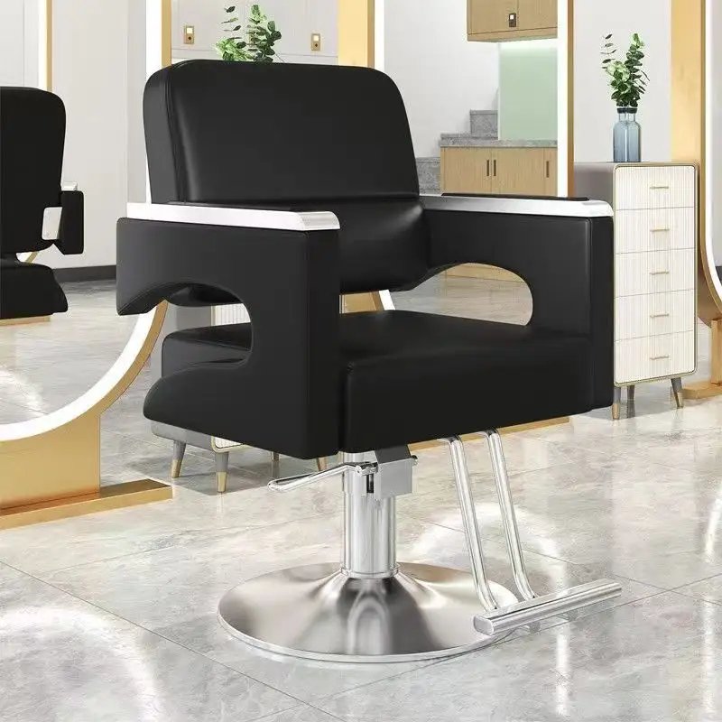 High-quality simple barber shop hairdressing chair hair salon rotating and lifting barber chair