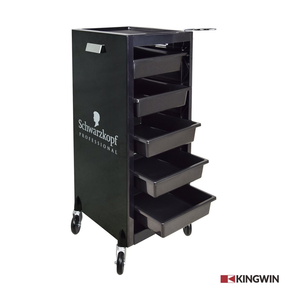 New Arrival modern black beauty salon trolley