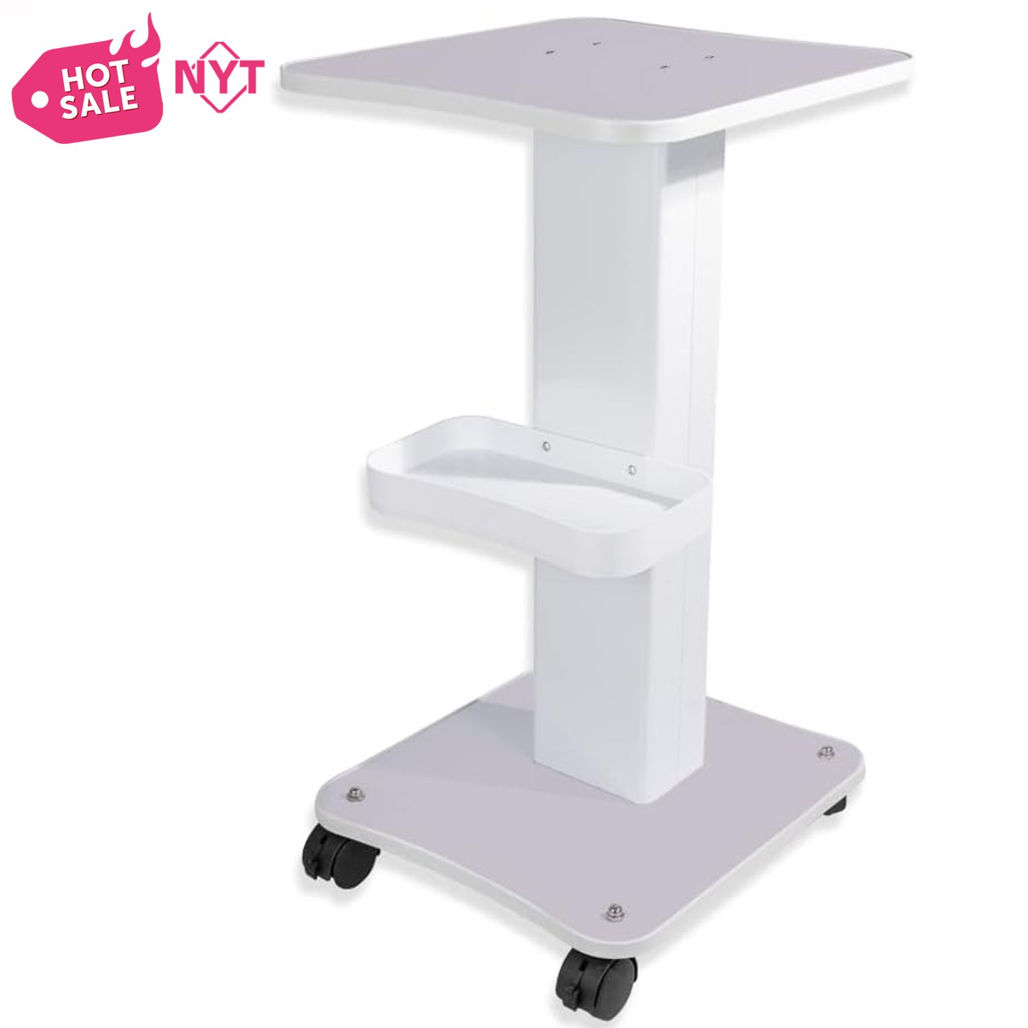 Skin Care Metal Vacuum Therapy Laser Machine Instrument Storage For Medical Spa Salon Tray Professional Beauty Cart Trolley