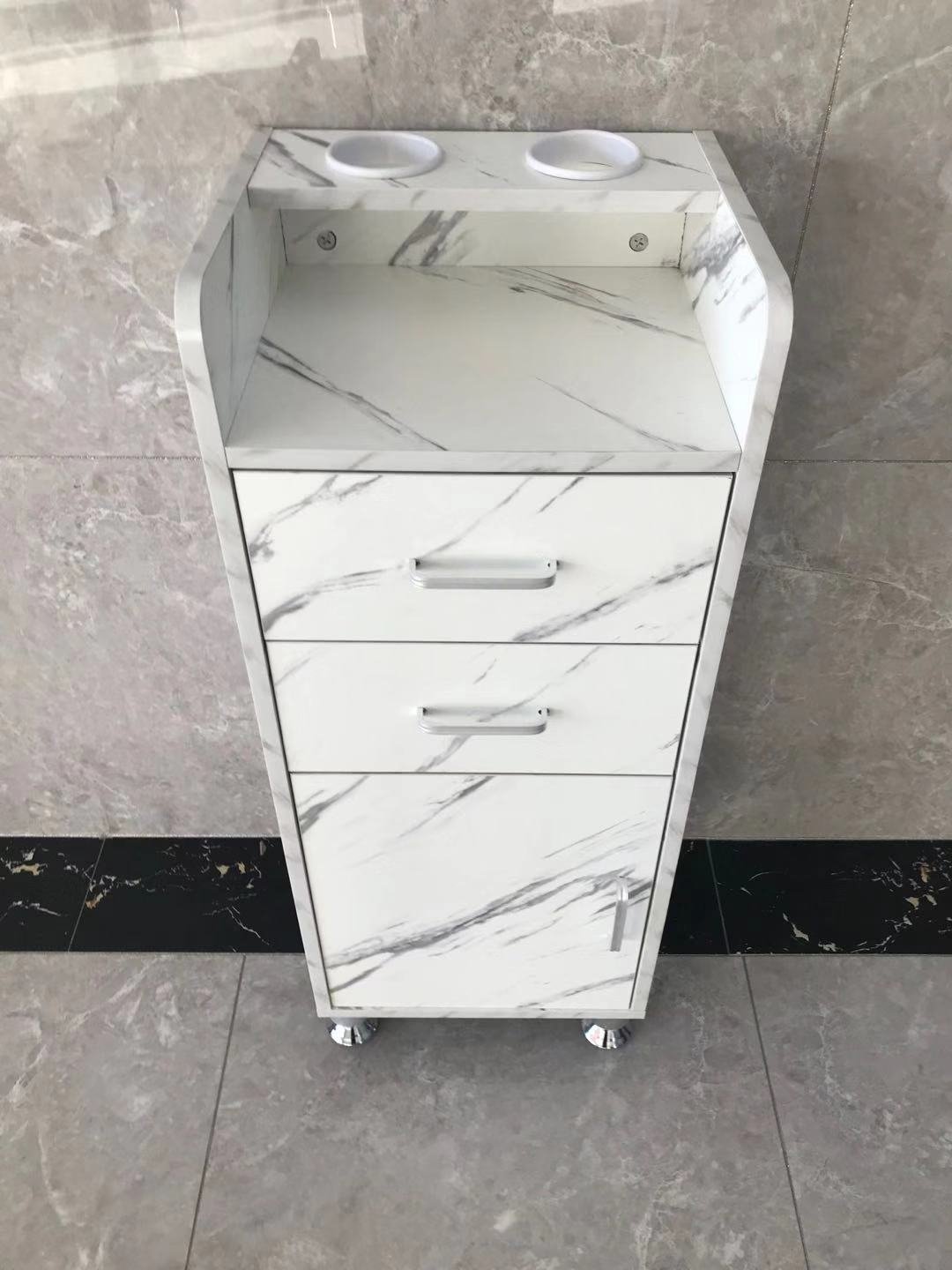 Hairdresser Workstation Hair Styling Station Salon Barber Cabinet Hair Carts Salon Tools Trolley Salon Storage Cabinet