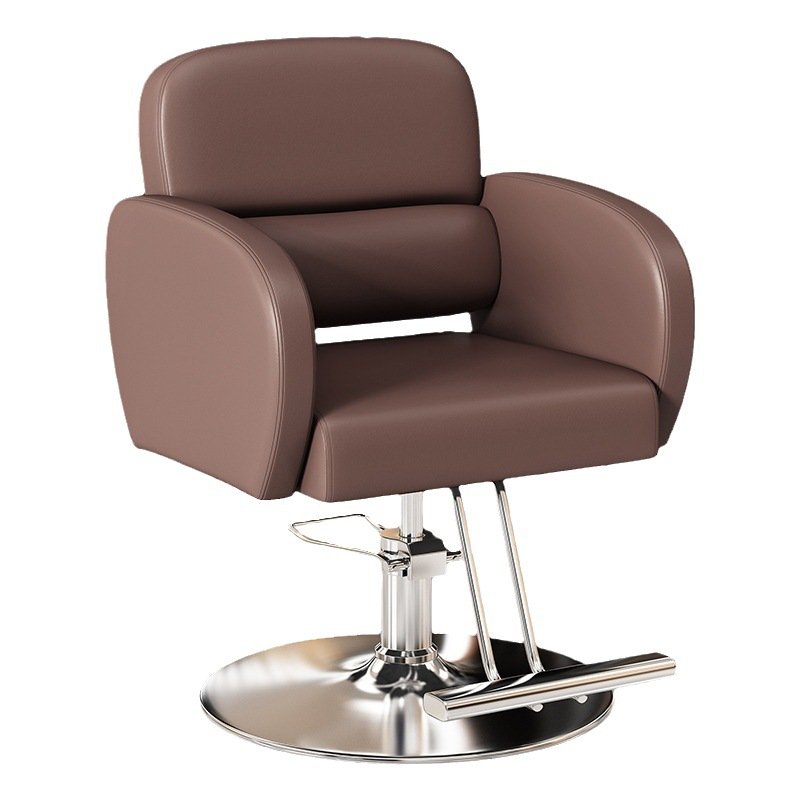 Wholesale Adjustable Swivel Modern Green Color Stainless Steels Haircut Saloon Chair Hair Salon Barber Chairs