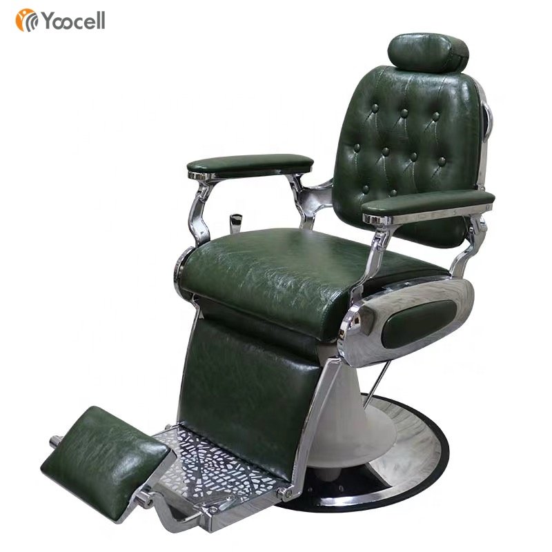 Yoocell antique style black silla barbero barber shop hair styling chair salon hairdressing barber chair for sale