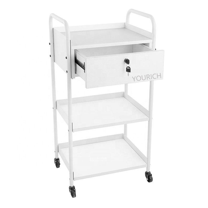 Bset Quality Ultrasound Machine Case Salon Cart Beauty Trolley Hairdressing Trolleys For Hair salon manicure pedicure trolley