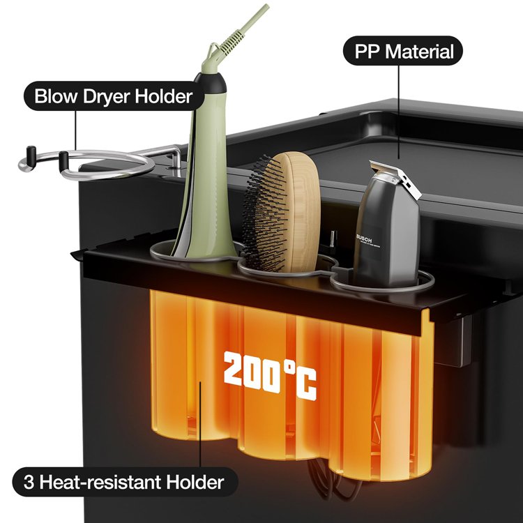 Rolling Manicure Salon Beauty Hair Cart Utility Caddy Mobile SPA Tattoo Hairdresser Barber Tools Storage Trolley with Drawers