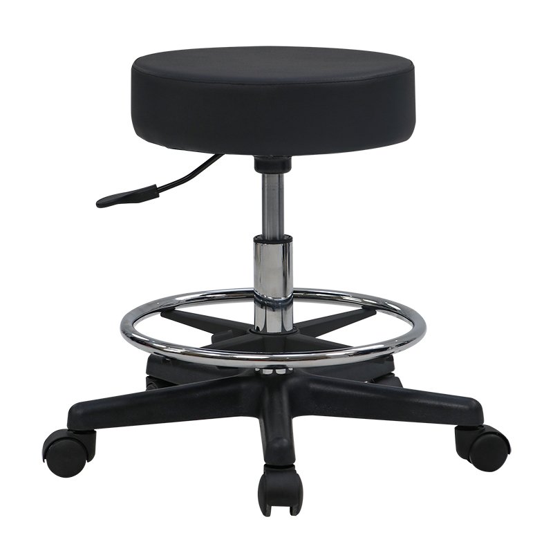 Hydraulic Swivel Stool 360 Degree Rotation Black Adjustable Barber Chair with Massage Function Direct Cambodia Factory