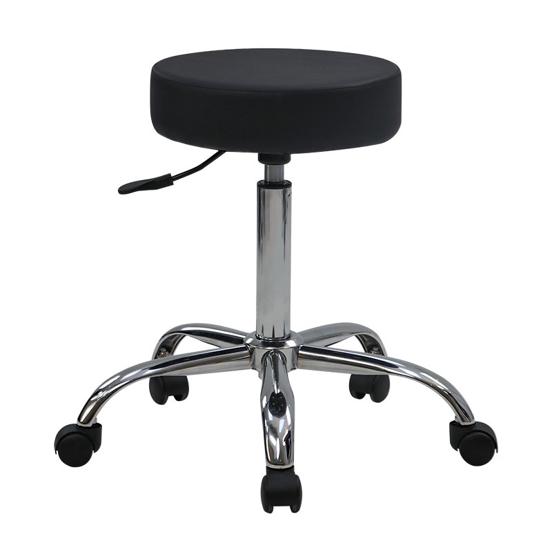 Hydraulic Swivel Stool 360 Degree Rotation Black Adjustable Barber Chair with Massage Function Direct Cambodia Factory