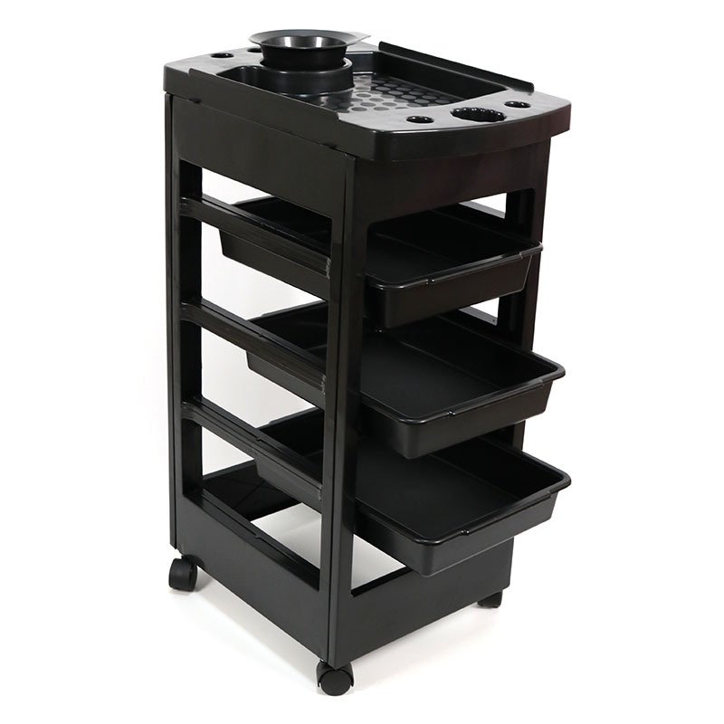 Cheap plastic beauty trolley Mobile high-quality hair salon styling car beauty salon tool car hair salon trolley