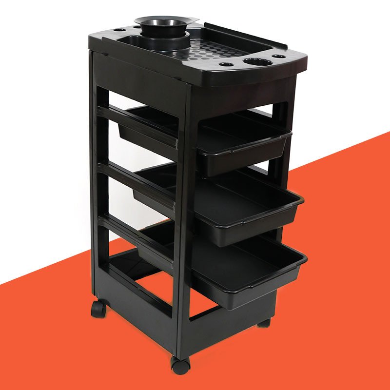 Cheap plastic beauty trolley Mobile high-quality hair salon styling car beauty salon tool car hair salon trolley