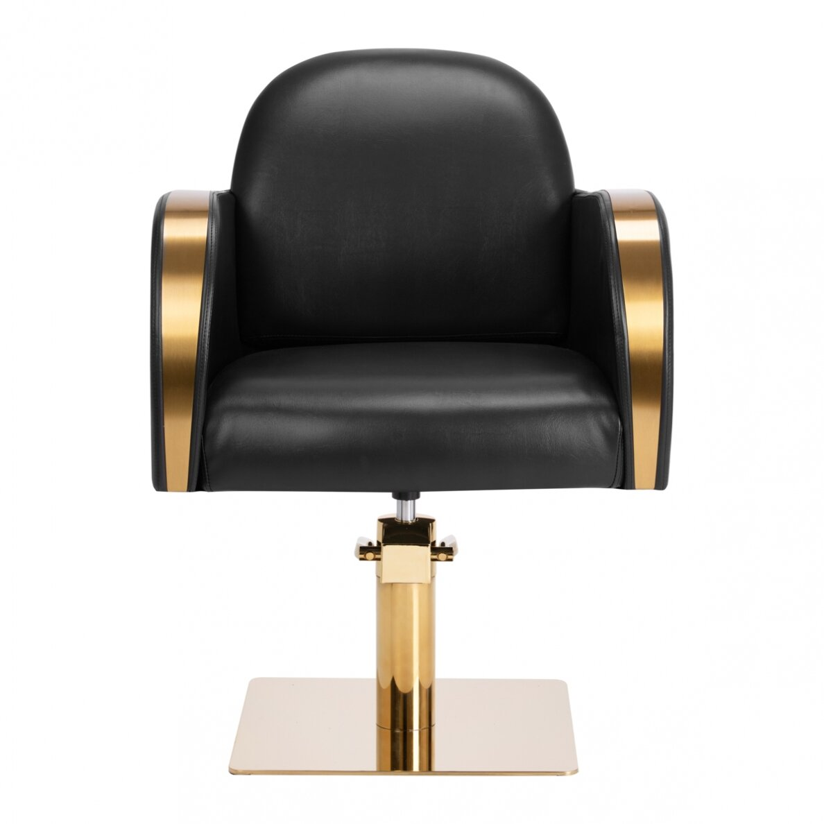 Yoopin Hot-Sale Black and gold Color Modern Barber Styling Chair Hairdressing Saloon Chairs Shampoo chair for Beauty Salon