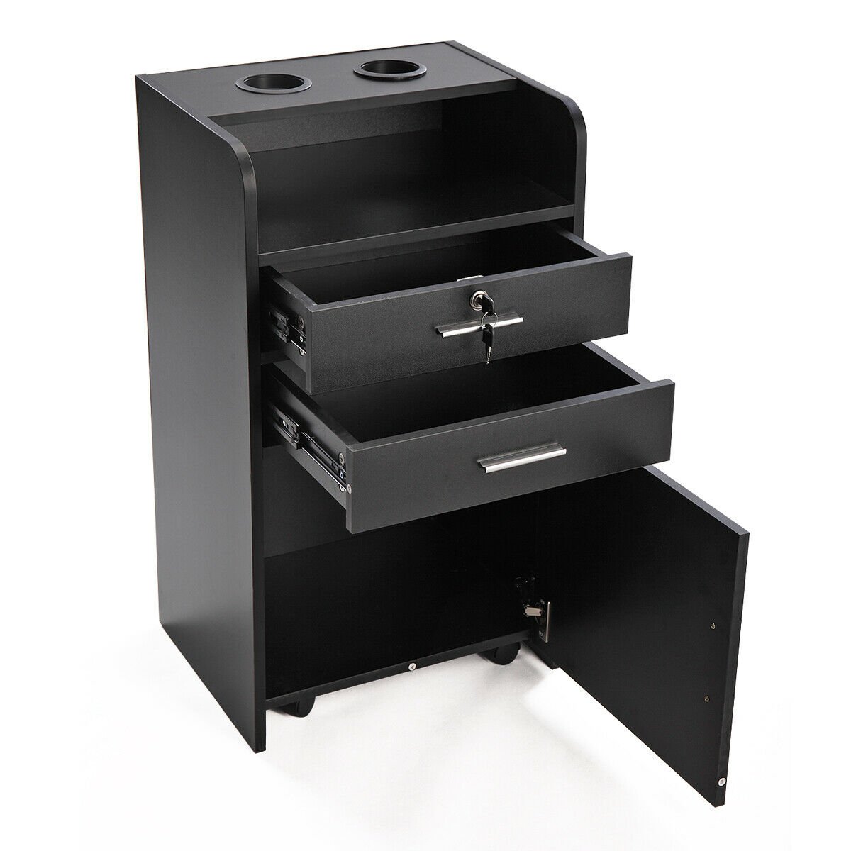 Customization PVC Trolley Cart Equipment Modern Chinese style Salon Trolley 4 wheels for Salon