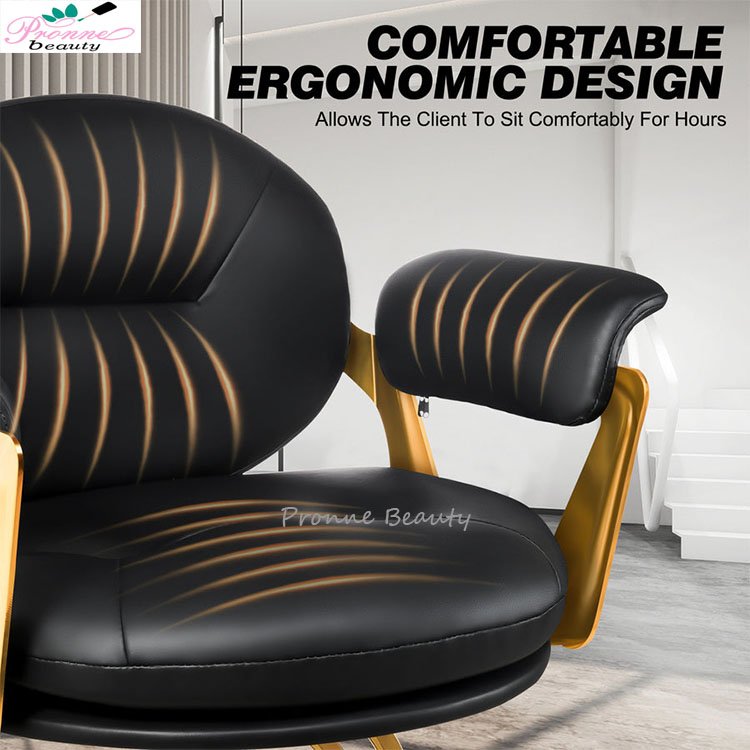 Modern professional barber chair commercial salon hair cutting chair reclining hydraulic hair salon styling chair