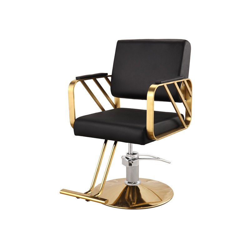 barber shop beauty equipment gold barber chair stainless steel hairdressing men's barber chair