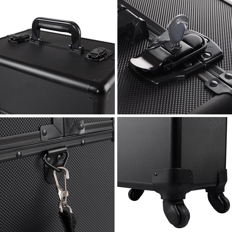Best Quality Professional Beauty trolley Hairdressing Case With Makeup Rolling Case