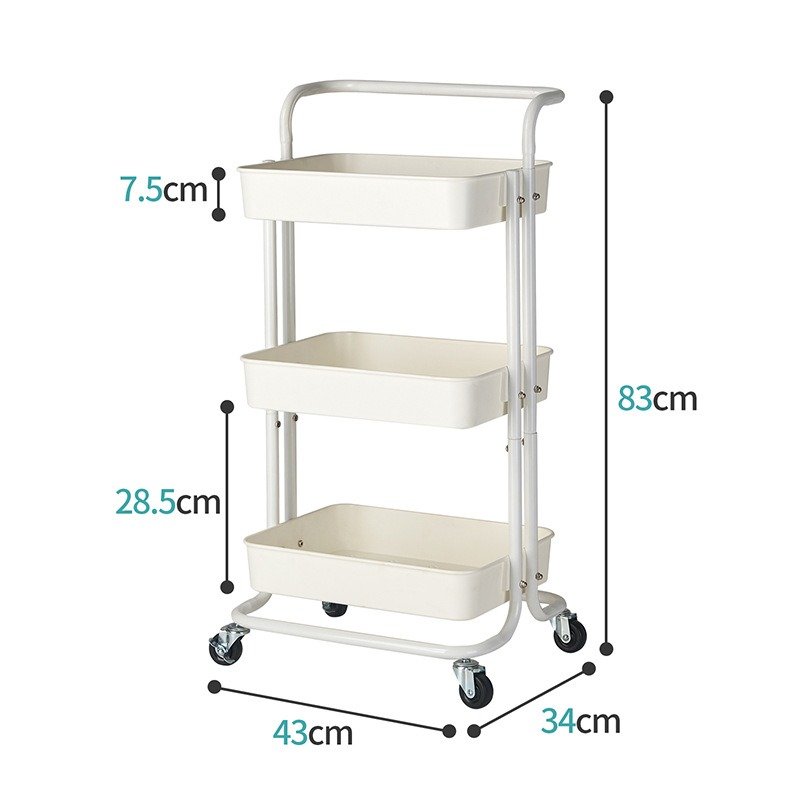 Cheap Versatile salon trolley equipment Storage Cart With Armrest hair shop shelf tool desk hair cart small cabinet