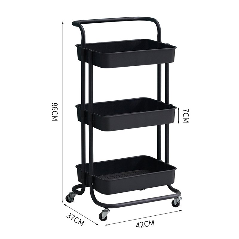 Factory Price Wholesale Beauty Salon Trolley Floor Multi-layer Mobile Trolley Beauty Studio Cart
