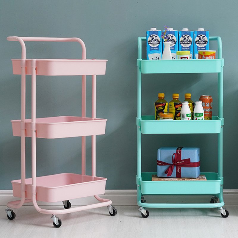 Factory Price Wholesale Beauty Salon Trolley Floor Multi-layer Mobile Trolley Beauty Studio Cart