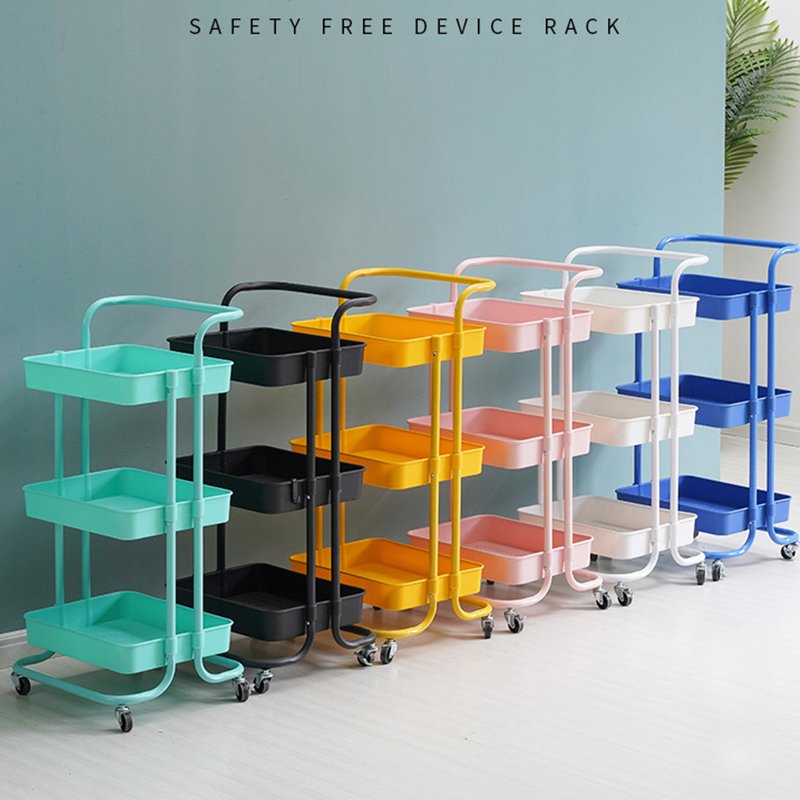 Factory Price Wholesale Beauty Salon Trolley Floor Multi-layer Mobile Trolley Beauty Studio Cart
