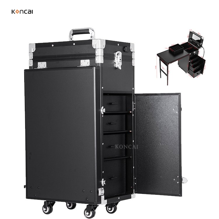KONCAI FAMA direct supplier New customized upgraded mirror music loudspeaker multifunctional folded rolling nail tables